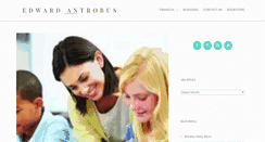 Desktop Screenshot of edwardantrobus.com